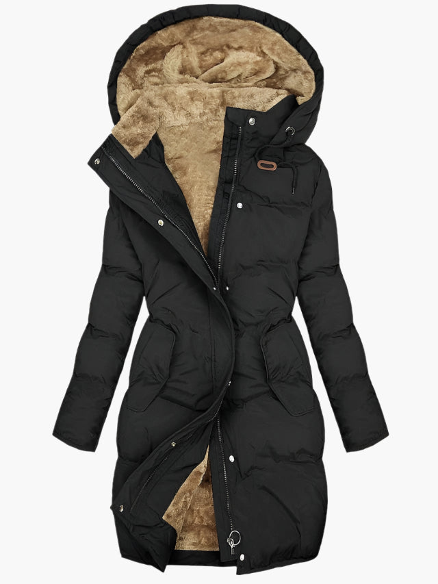 Olivia Women's Winter Coat | Quilted Long Design 1