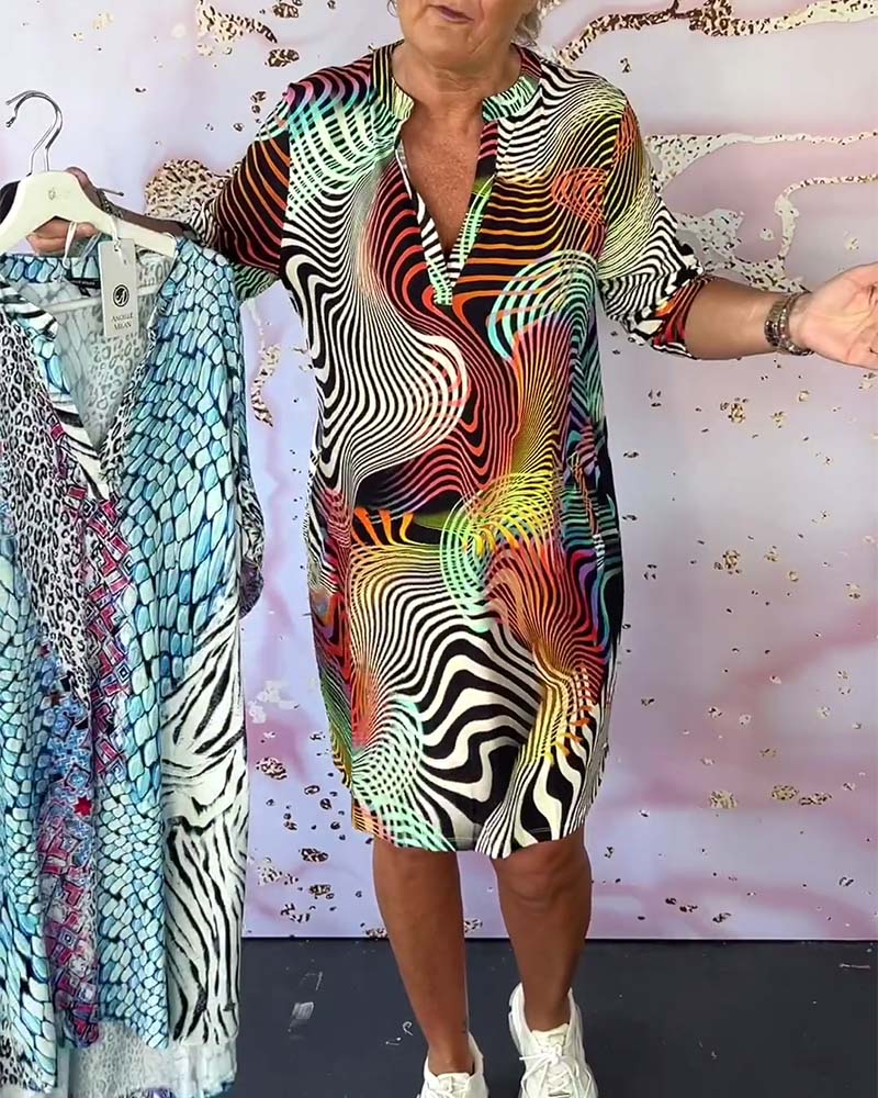 Vibrant V-Neck Women's Dress with Flattering Fit | Lightweight Summer Style for Effortless Elegance