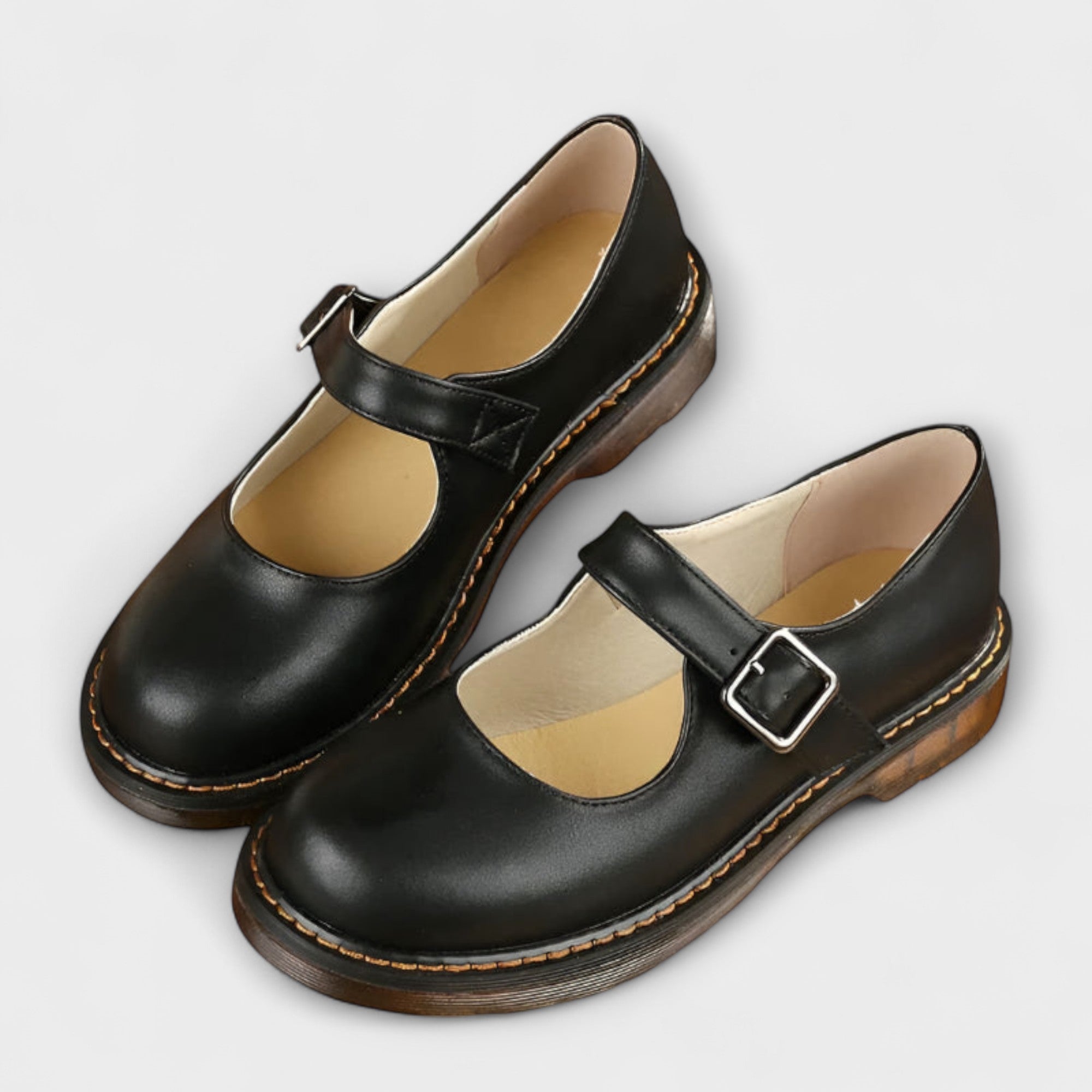 Vintage Mary Jane Women's Sandals with Adjustable Strap & Comfort Sole for All-Day Wear
