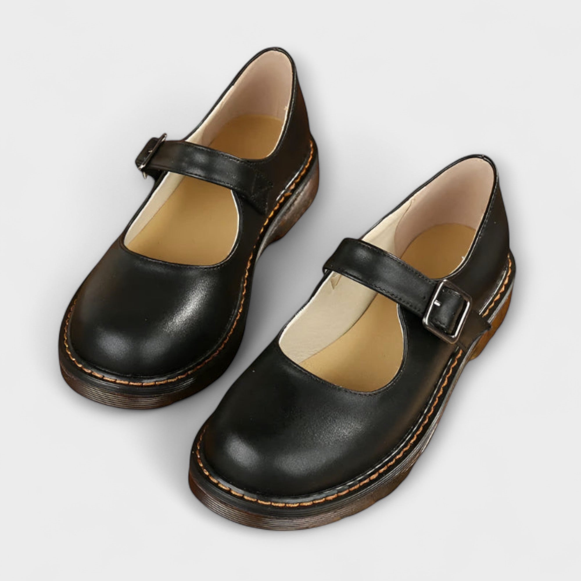 Vintage Mary Jane Women's Sandals with Adjustable Strap & Comfort Sole for All-Day Wear