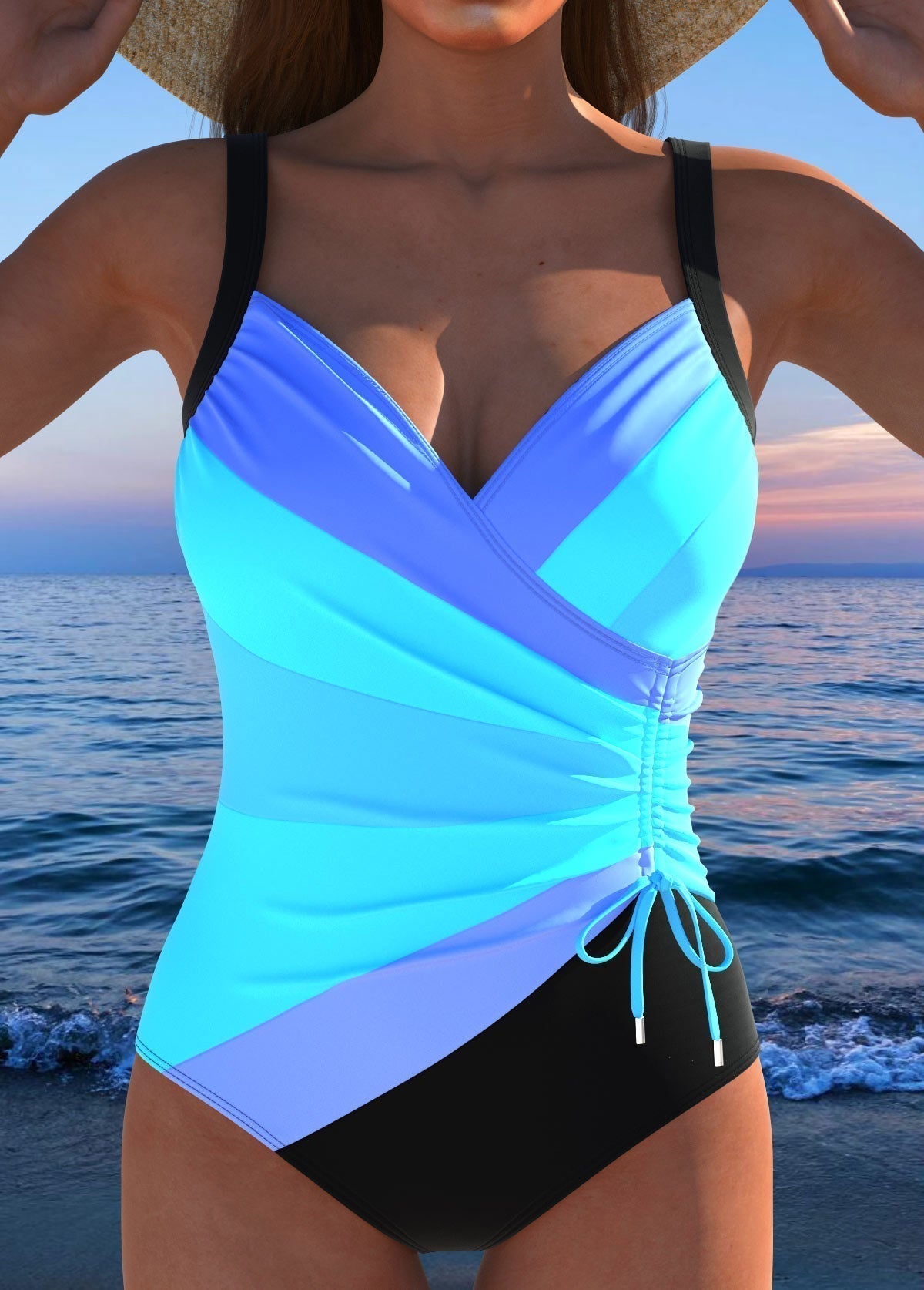 Violette Luxe | Women's One Piece Swimsuit with Tummy Control | Slimming Design for Confident Curves 2