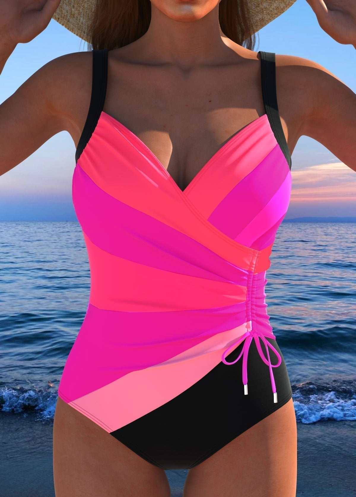 Violette Luxe | Women's One Piece Swimsuit with Tummy Control | Slimming Design for Confident Curves 4